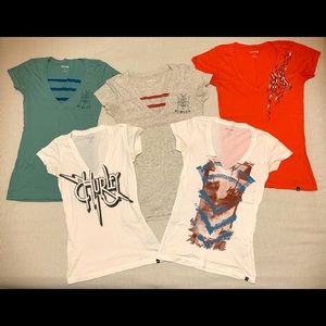 Combo! 5 Hurley T-shirts